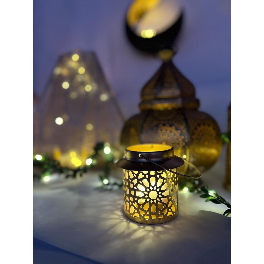 Set of 2 mini Lanterns - Tabletop Decor - Iron Lantern | Mini lantern